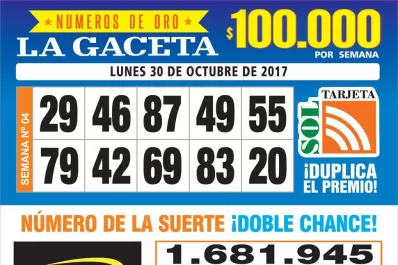 Los Números de Oro de LA GACETA