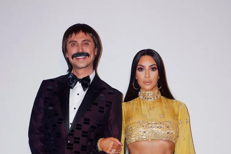 SUNNY Y CHER. Kim Kardashian y su amigo. FOTO TOMADA DE INSTAGRAM