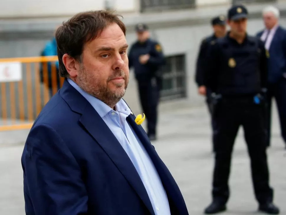 EL EX VICEJEFE DE GOBIERNO. Oriol Junqueras fue detenido ayer. reuters