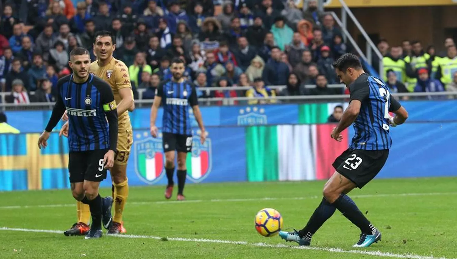 EL EMPATE. Eder definió después del pase de Icardi. FOTO TOMADA DE ELNUEVODIARIO.COM.NI