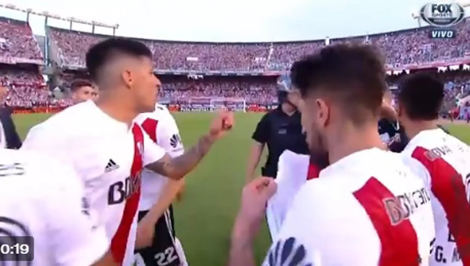 CALENTURA. Enzo Pérez contra Pitana. (CAPTURA)