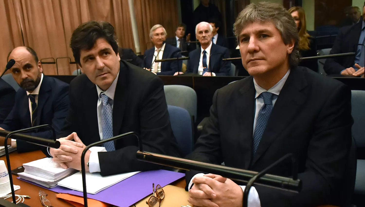 AMADO BOUDOU. El ex vecepresidente, durante una audiencia del juicio y antes de quedar detenido. DYN