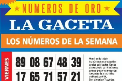 ¡Mucha suerte! Acá está la grilla completa de los Números de Oro