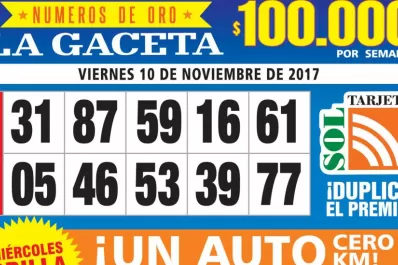 Los Números de Oro de LA GACETA