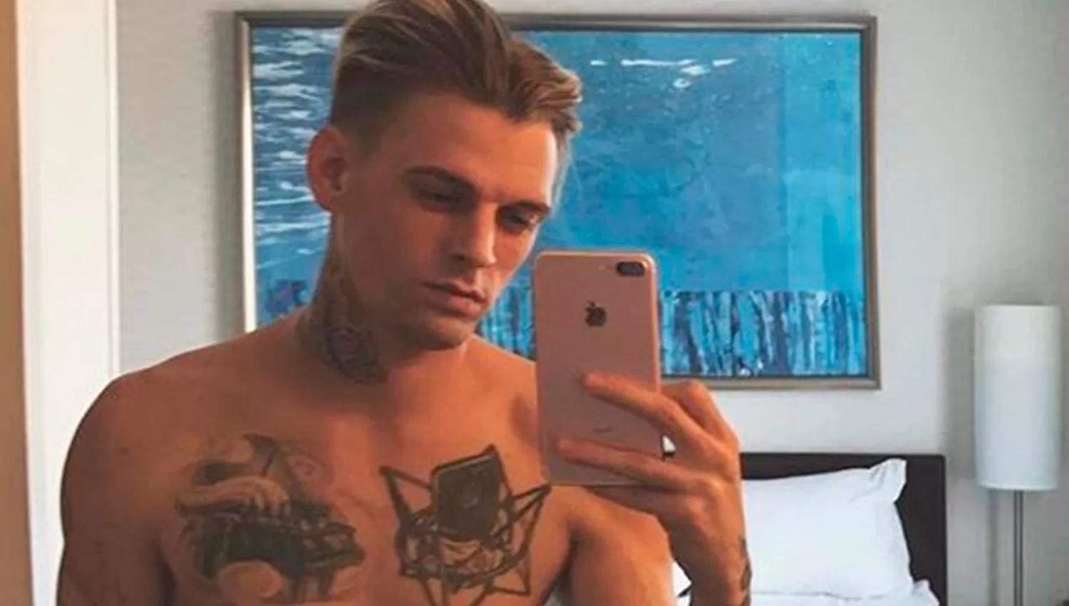 AARON CARTER. El cantante reveló que tuvo problema con las drogas. 