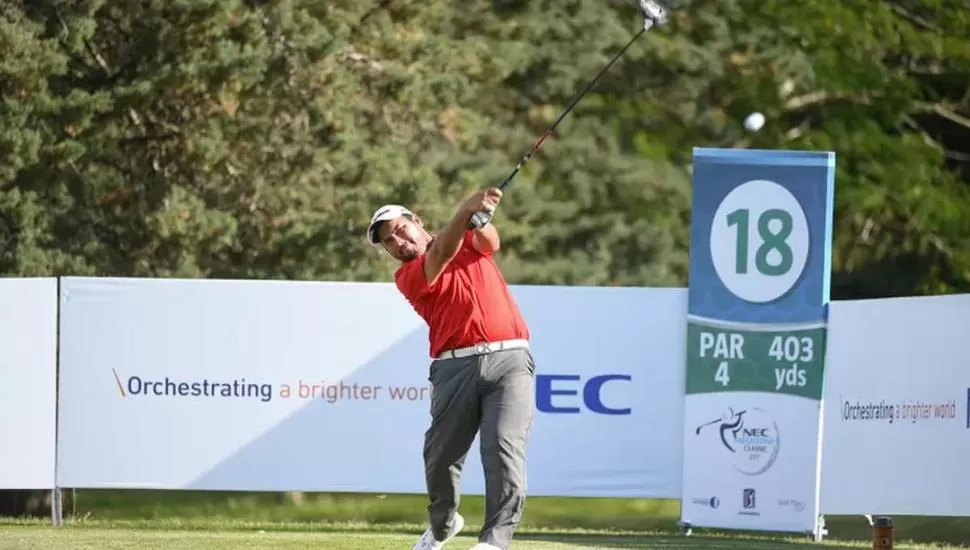 A MEJORAR. Jorge Monroy necesita hacer una muy buena vuelta hoy. pgatourla