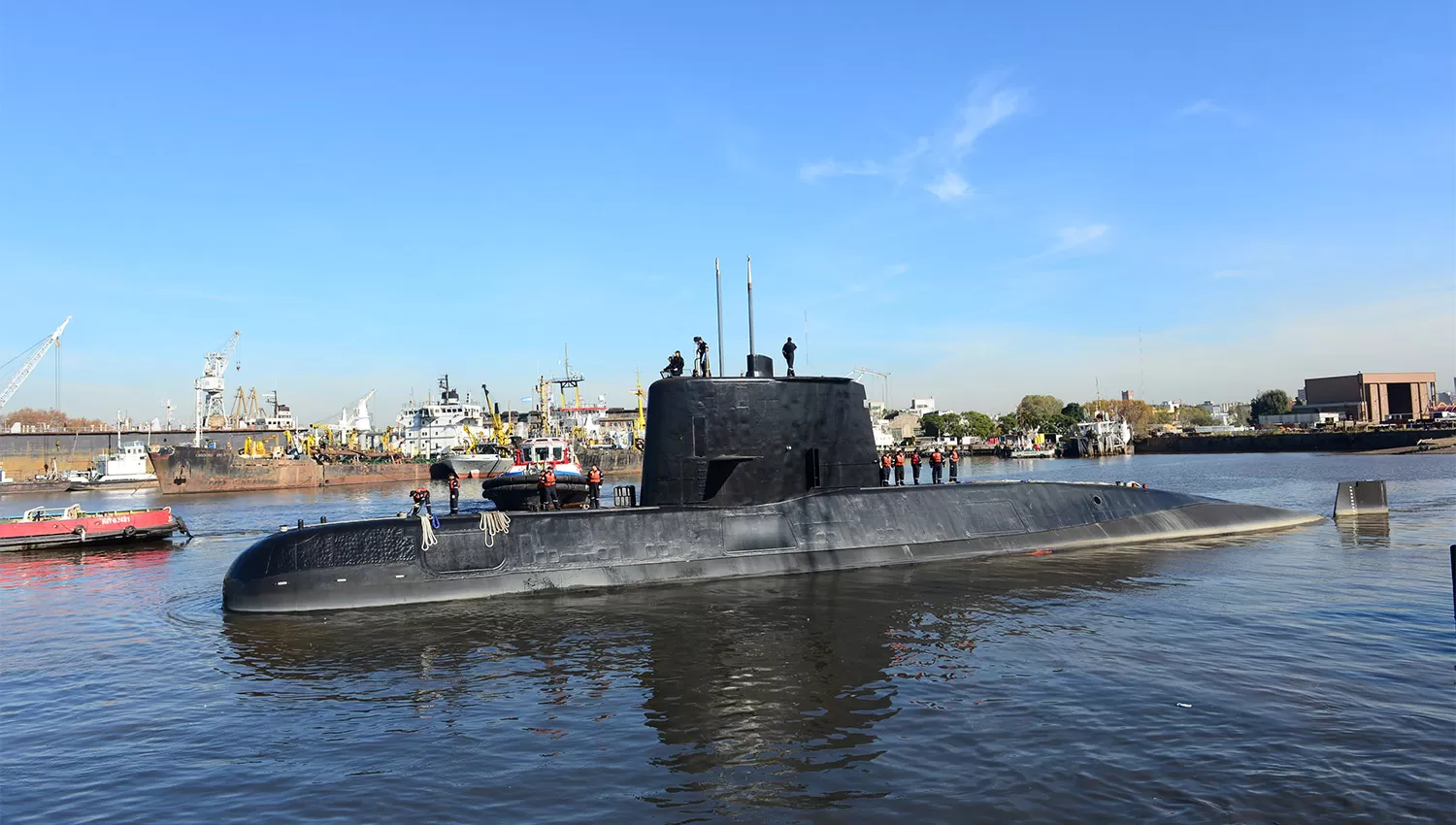 ARA SAN JUAN. El último contacto con el submarino fue el miércoles. REUTERS
