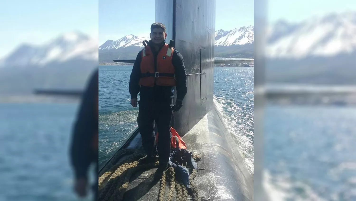 EN EL ARA SAN JUAN. García compartió fotos desde el submarino. FOTOS TOMADAS DE FACEBOOK