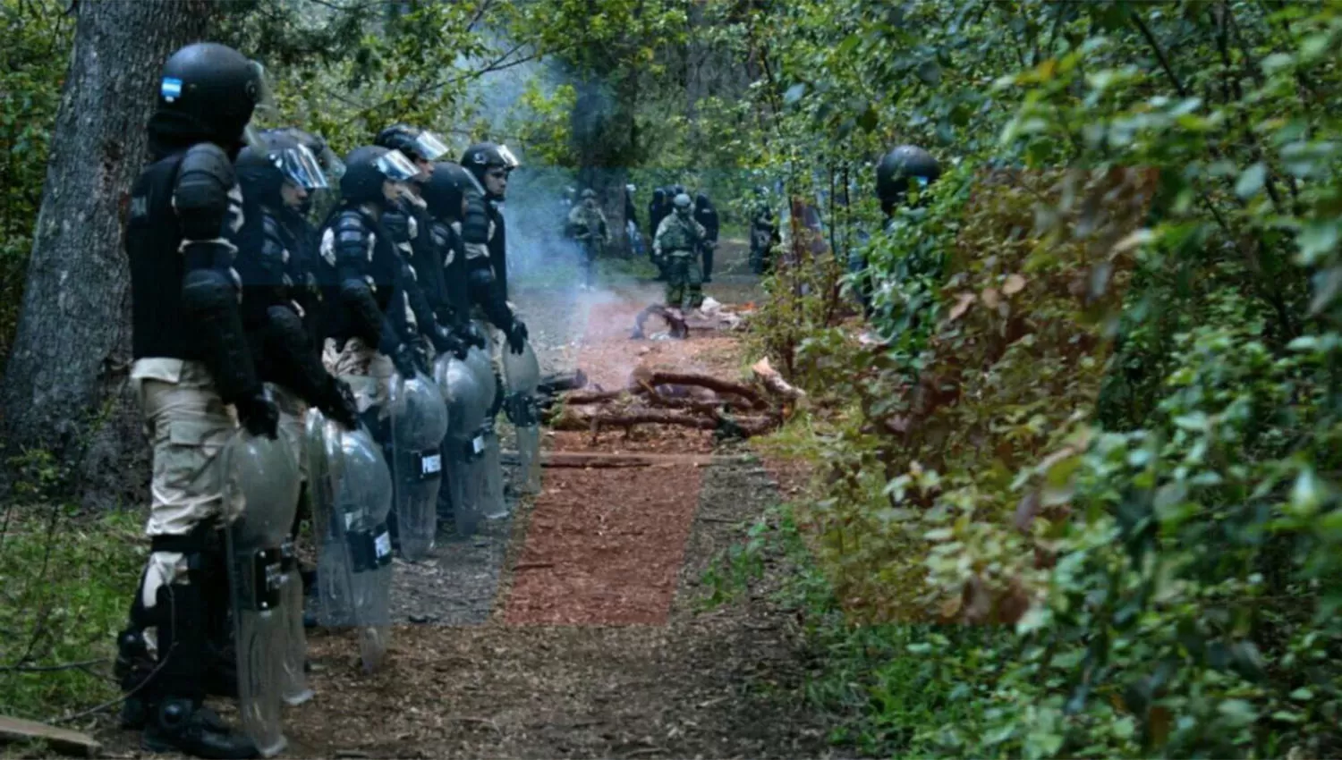 El lugar donde se produjo el conflicto entre miembros de Prefectura y de la comunidad mapuche. ARCHIVO LA GACETA