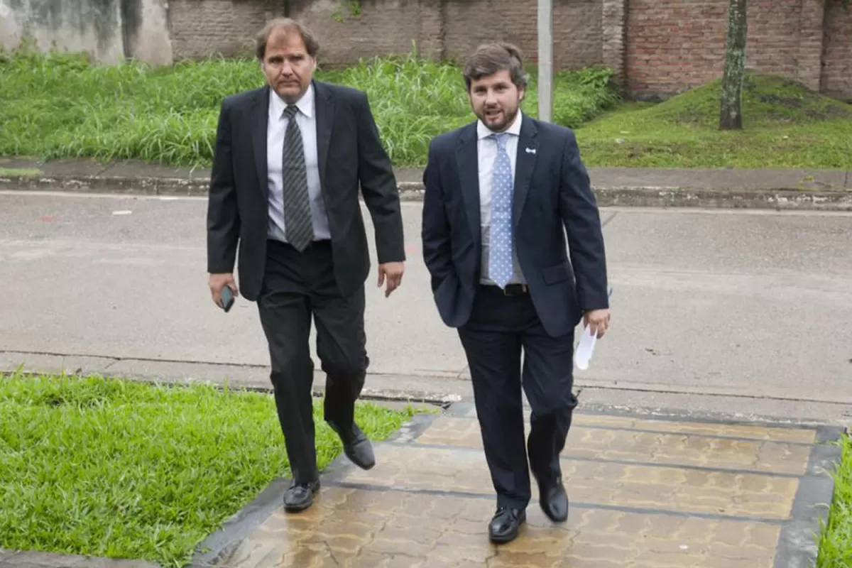 Mariano Campero junto a Marcelo Rojas.