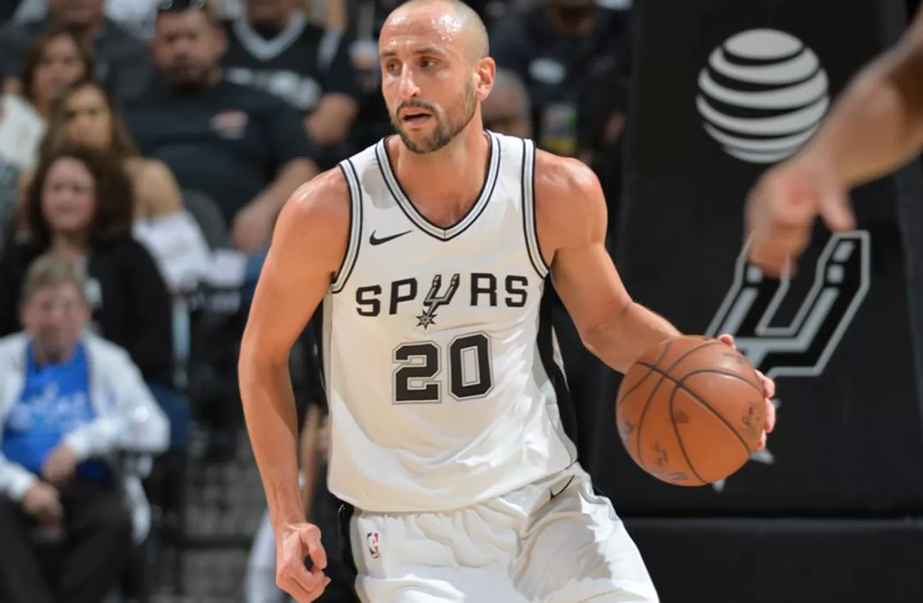 FIGURA. Manu Ginóbili aportó con puntos para los Spurs. (EL DEPORTIVO BA)