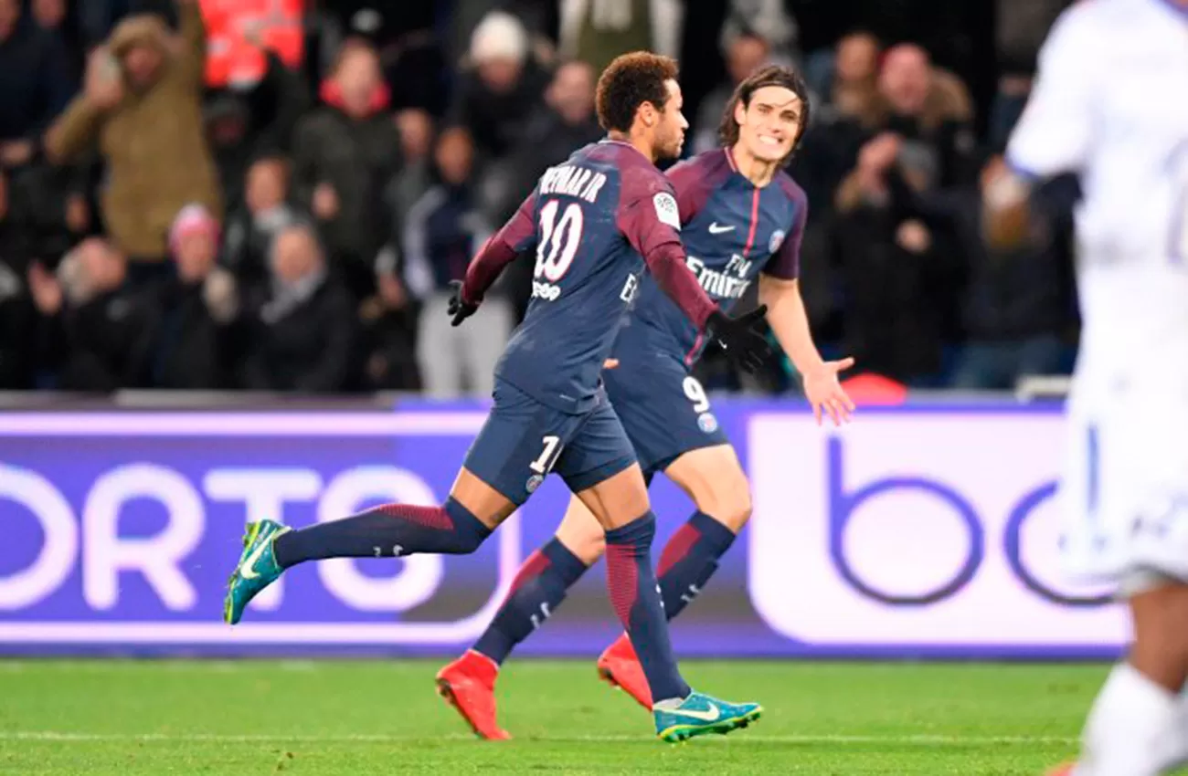 GOLEADORES. Neymar y Cavani son las figuras de PSG. (FOTO DE PASIÓN FÚTBOL)