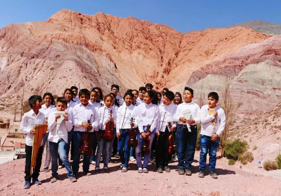 MÚSICA NORTEÑA. La orquesta 7 Colores de Purmamarca tiene nueve años. .