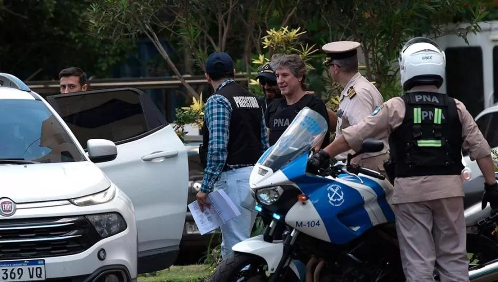 SUPUESTO LAVADO DE ACTIVOS. Boudou, la mañana en que fue detenido. telam 