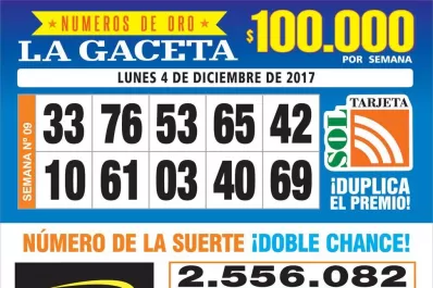 Los Números de Oro de LA GACETA