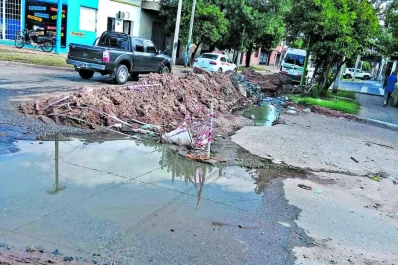 Iban a arreglar la red cloacal y la dejaron peor