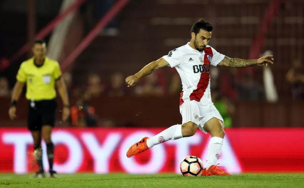 INAMOVIBLE. Scocco es uno de los pocos titulares indiscutidos para Gallardo. reuters