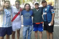Gestos de los hinchas de Atlético y River para que la rivalidad no llegue a enfrentamientos