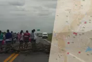 Mapa interactivo: estos son los cortes de rutas y calles en toda la provincia