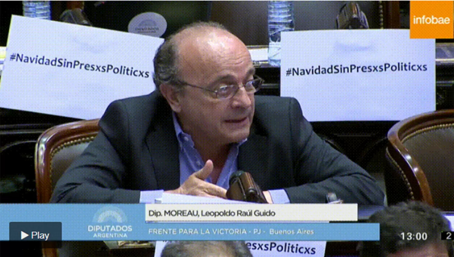 Leopoldo Moreau, diputado por el Frente para la Victoria. FOTO TOMADA DE INFOBAE.COM