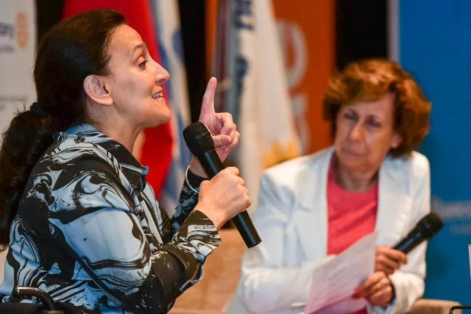 EN UN ALMUERZO. Michetti afirmó que hay dirigentes políticos que ya no “tienen cabida” en la Argentina. télam