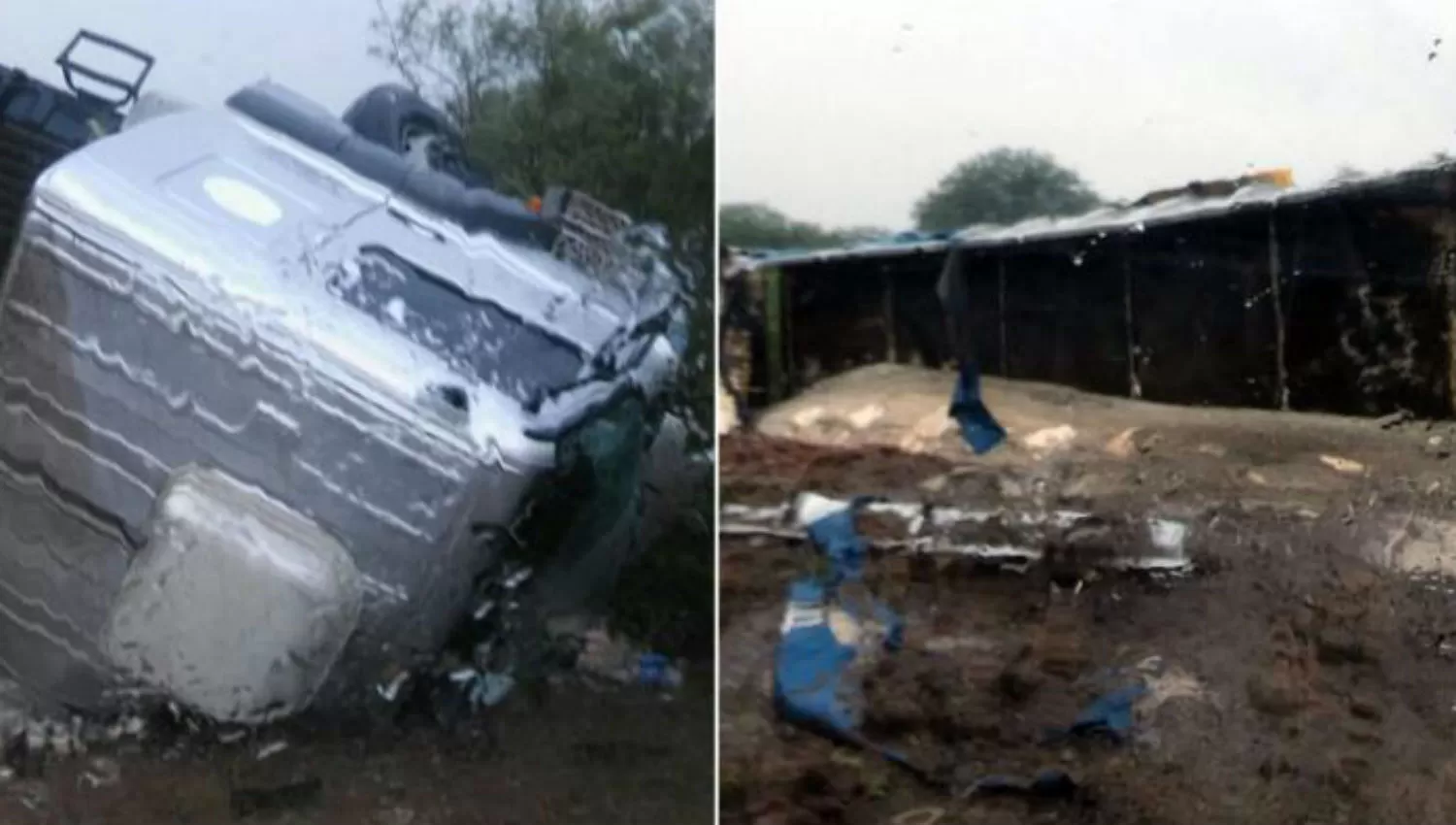 DE COSTADO.  El conductor del vehículo fue identificado como Rodolfo Vidal (30), oriundo de Los Ralos.