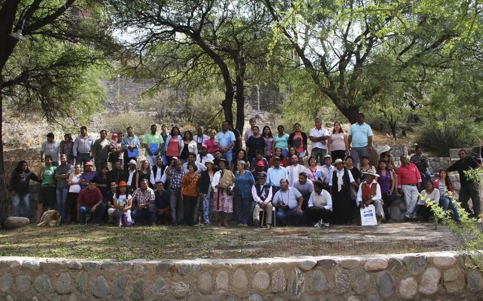 TODOS JUNTOS. Los emprendedores turísticos de Anfama, Las Arquitas, Anca Juli, Talapazo, Rodeo Grande (Tafí del Valle) y Encalilla (Amaicha del Valle). 