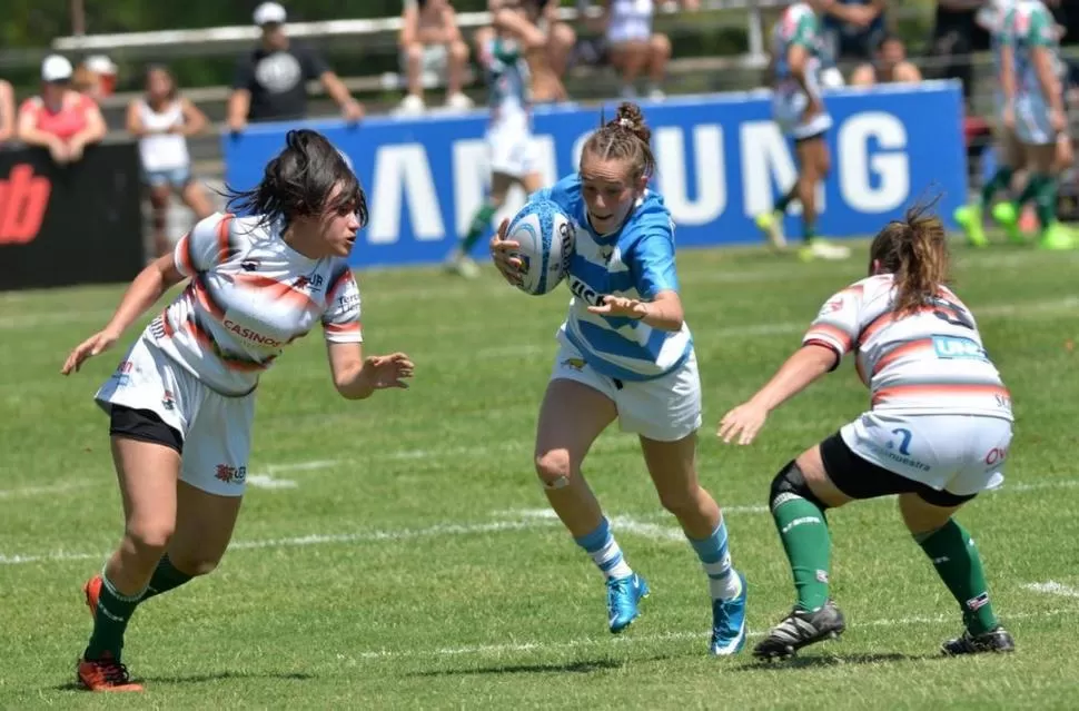 AL ATAQUE. “Los entrenamientos fueron muy didácticos”, resaltó “Anto” Slame. 