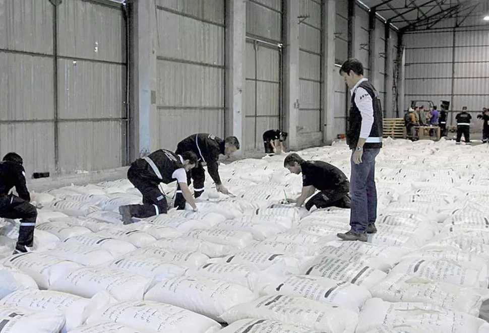 REQUISA. En setiembre de 2015 se incautaron 40 kilos de cocaína. cedoc