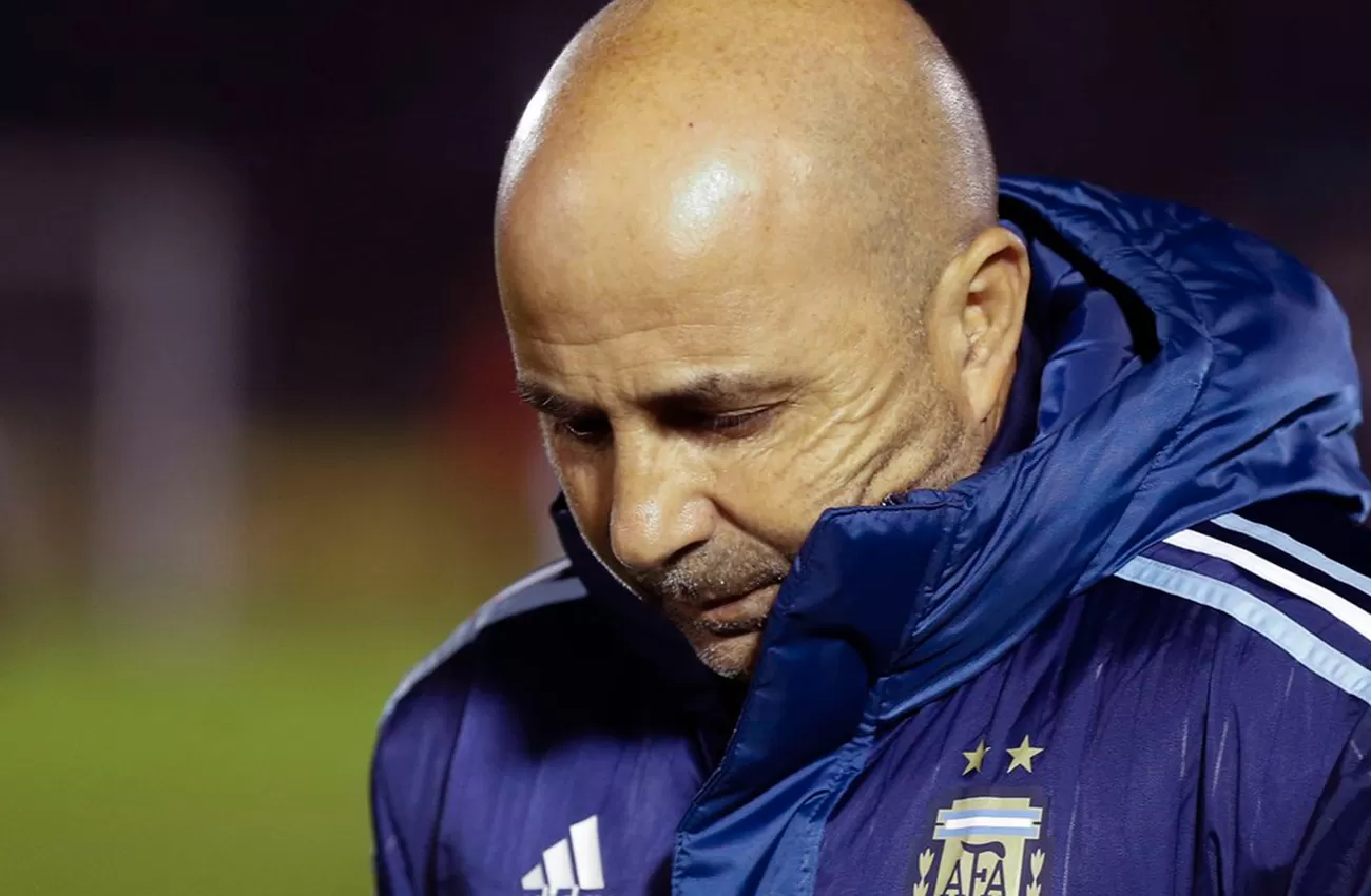 PIDIÓ DISCULPAS. Sampaoli se mostró arrepentido por el incidente que ocasionó el sábado. (AFA)