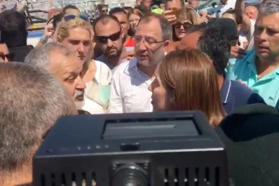 Le hicieron un piquete a María Eugenia Vidal y ella se bajó a enfrentarlos
