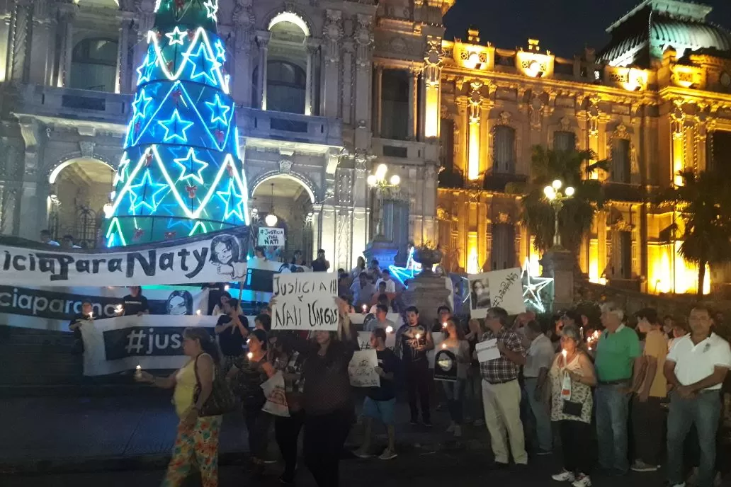 La marcha se realizó a una semana de la muerte de Natalia. LA GACETA/FOTO DE DIEGO ARÁOZ
