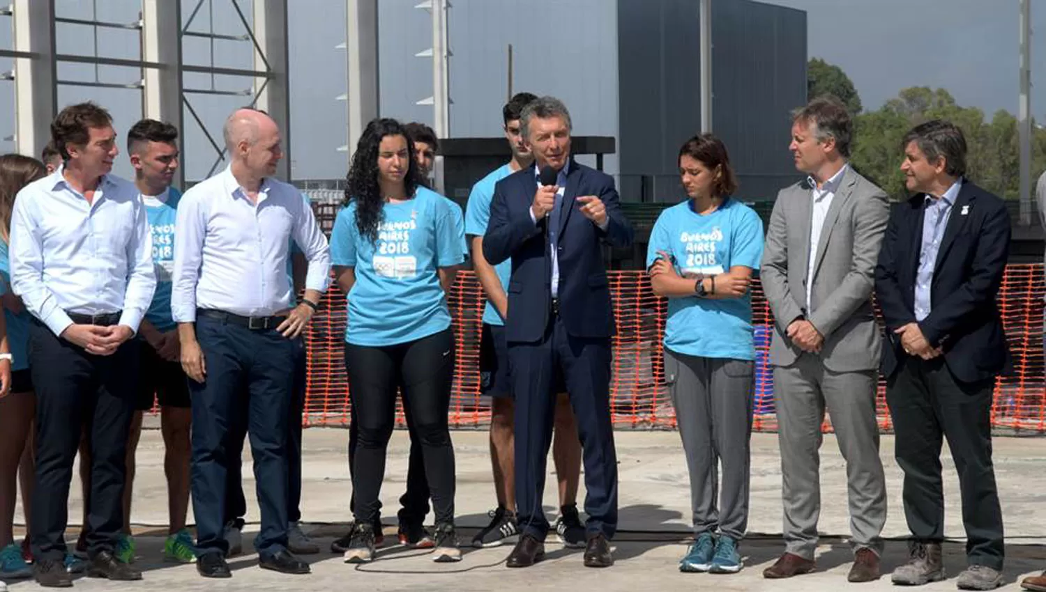 ACTO. El presidente, durante su primera actividad oficial tras las vacaciones. FOTO TOMADA DE LA NACIÓN