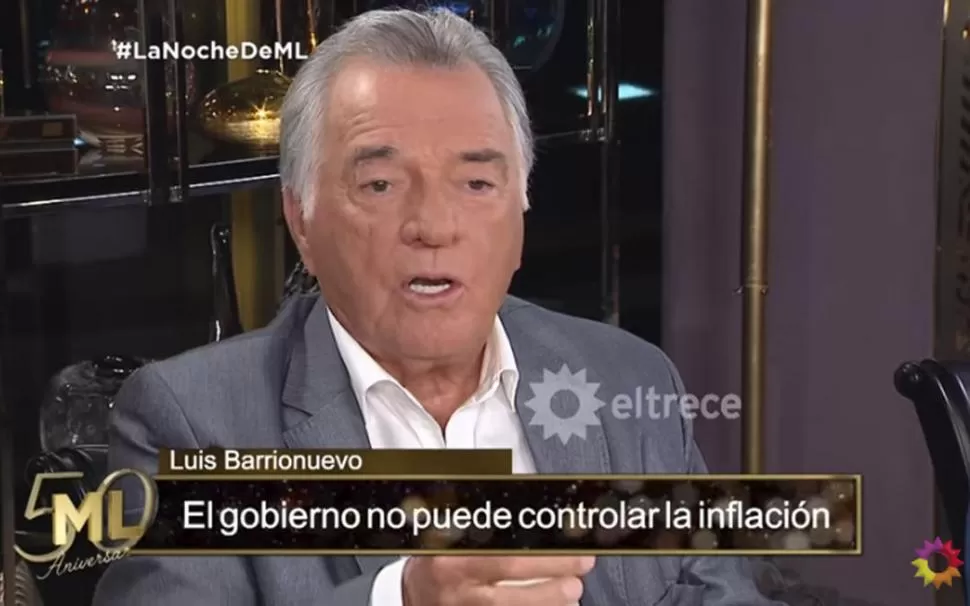 SIN FILTRO. “´Néstor Kirchner se murió a los 60 años, con miles de millones que se robaron”, disparó el gremialista en “La noche de Mirtha Legrand”. imagen captura video