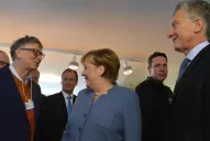Qué habló Macri en su reunión con Merkel y Bill Gates en Davos