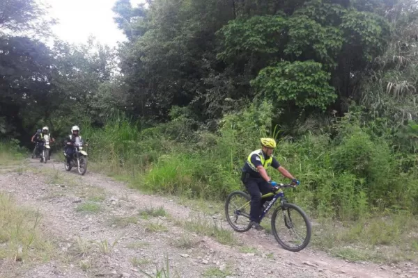 Detuvieron a cinco jóvenes en los senderos que utilizan los bikers