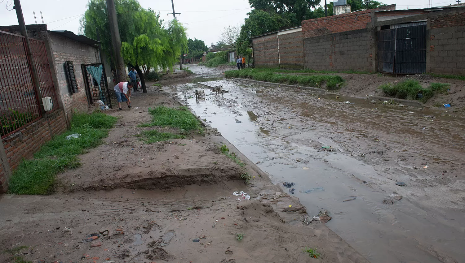 Así quedó el barrio Alejandro Heredia luego de la tormenta. LA GACETA/FOTO DE JORGE OLMOS SGROSSO