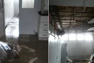 Video: se desplomó el cielorraso de la policlínica de Villa Angelina