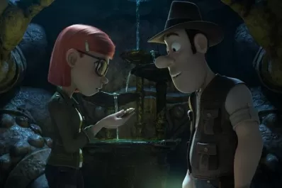 El explorador español con aire a Indiana Jones dibujado