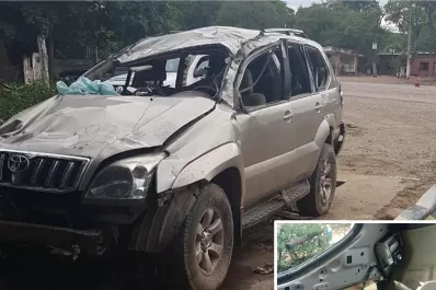 Volcó y le encontraron droga