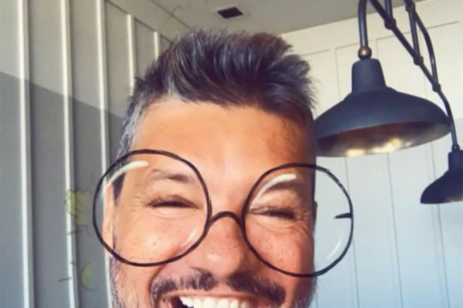 EN LAS REDES. Divertido y con filtro .FOTO TOMADA DE LA CUENTA OFICIAL DE FACEBOOK DE MARCELO TINELLI.