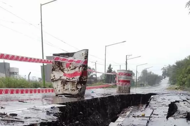 Impactante: así quedó una obra de Tafí Viejo que se inauguró hace seis meses