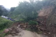 Por un derrumbe se cortó el camino a las estancias