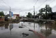 La avenida Solano Vera se convirtió en un río