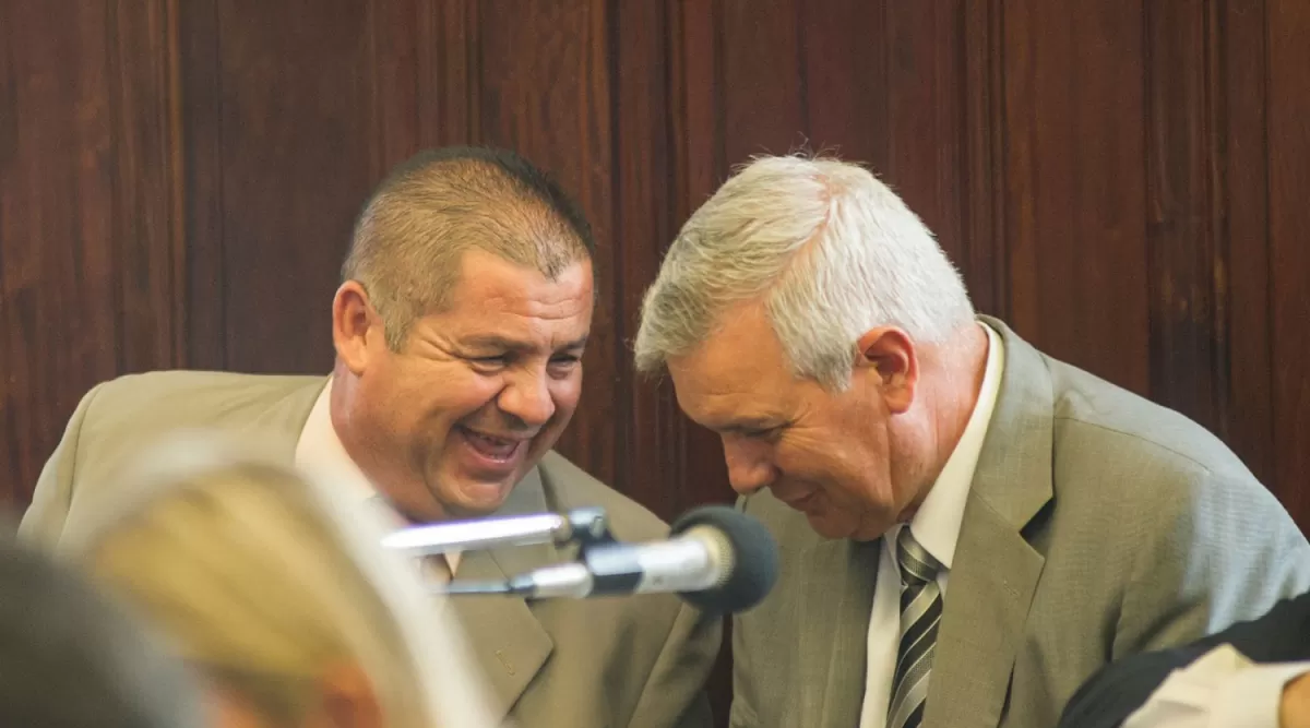 SU TURNO. El ex subjefe de Policía, Nicolás Barrera, y el ex jefe de Policía, Hugo Sánchez, tendrán hoy la chance de declarar ante el tribunal como imputados por encubrimiento. LA GACETA / FOTO DE JORGE OLMOS SGROSSO