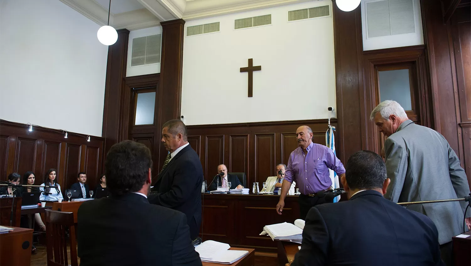 EN LA SALA. El juicio se reanudará el miércoles por la mañana. LA GACETA / FOTO DE JORGE OLMOS SGROSSO