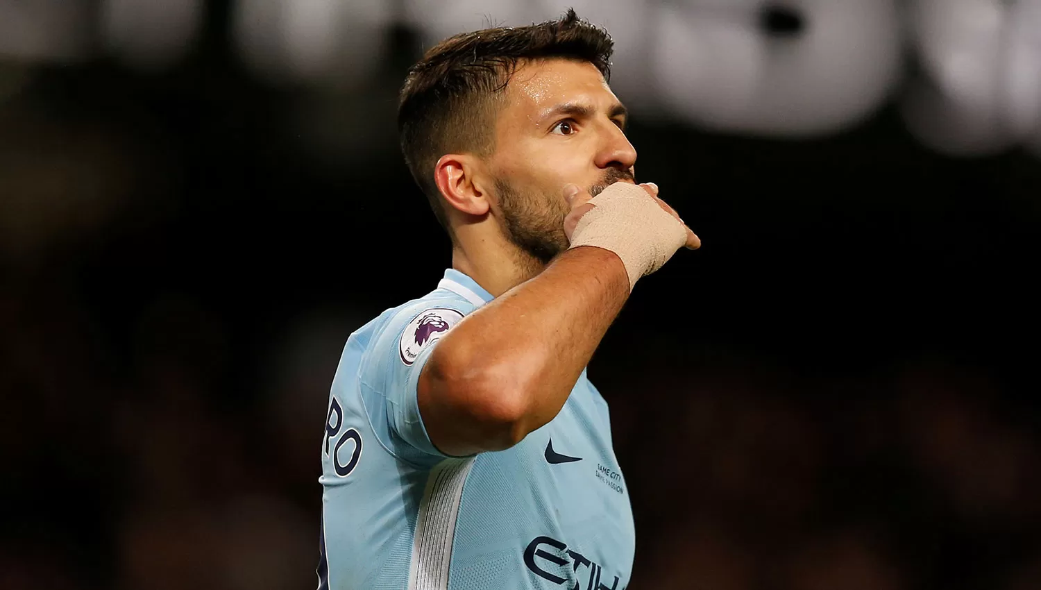 Agüero estuvo imparable para el Leicester. REUTERS