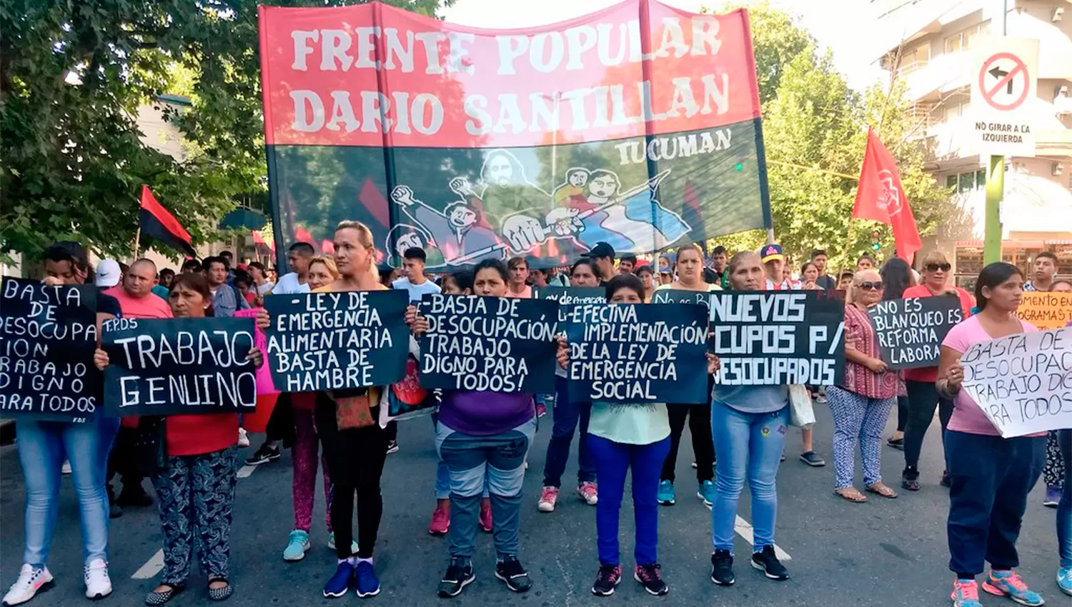 PROTESTAS Y COMPLICACIONES. Los cortes comenzaron alrededor de las 10.30. 