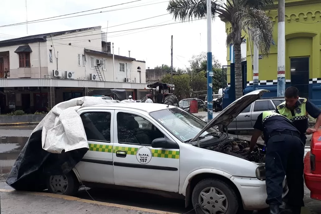 El auto que conducía Graneros en la noche del crimen. LA GACETA/FOTO DE ANALÍA JARAMILLO