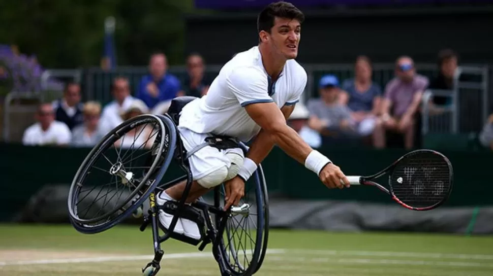 Gustavo Fernández, jugador profesional de tenis adaptado. LA GACETA / ARCHIVO